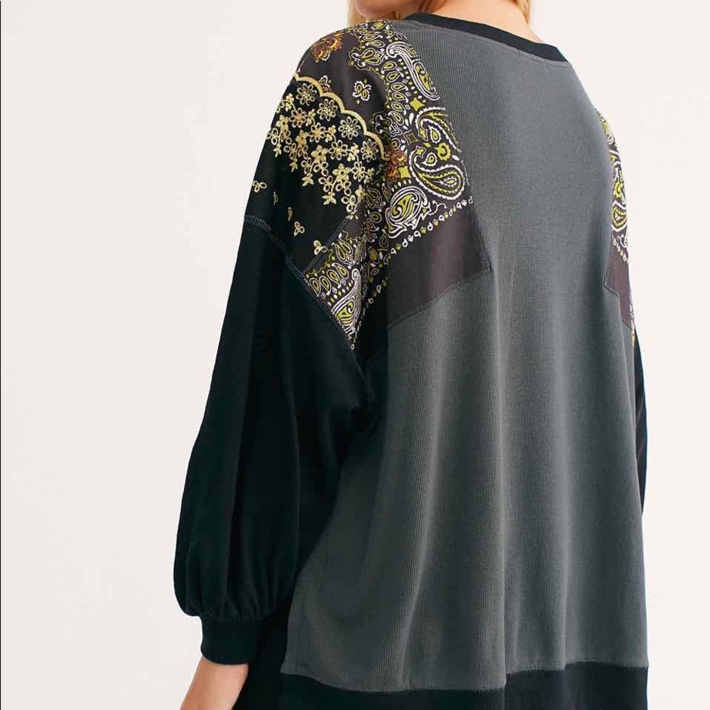 FREE PEOPLE Feelin’ It Top XS Charcoal